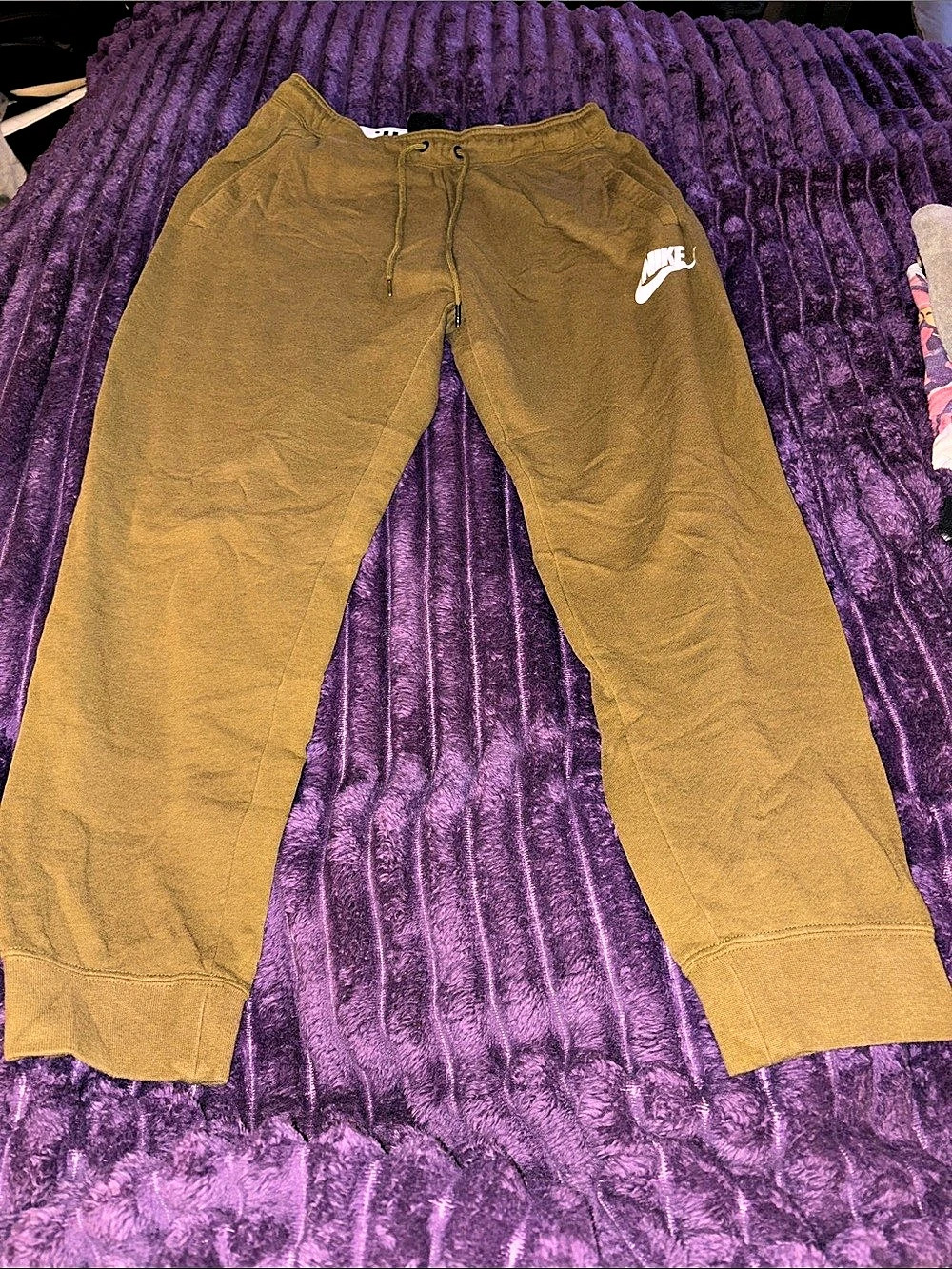 Nike Sportswear Just Do It Fleece Jogger Pants Brown Medium